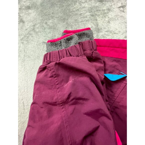 Lands End Kids L 14 Purple & Pink Waterproof Windproof Squall Parka Jacket Nylon - Picture 7 of 14